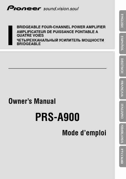 Pioneer Stereo Amplifier PRS-A900-page_pdf